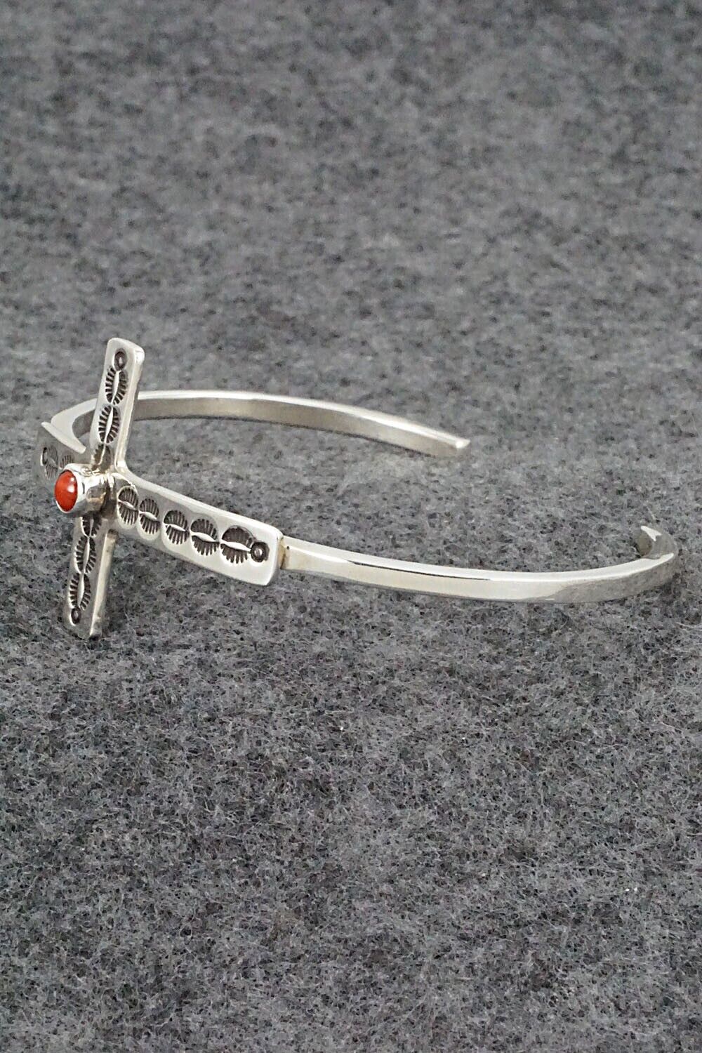 Coral & Sterling Silver Bracelet - Thomas Valencia