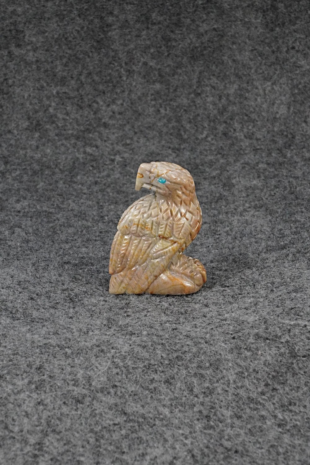 Eagle Zuni Fetish Carving - Randy Lucio