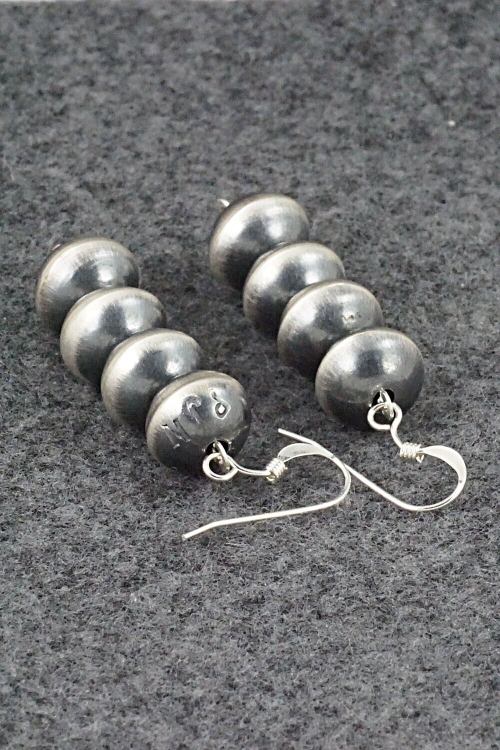 Sterling Silver Navajo Pearl Earrings - Preston Haley