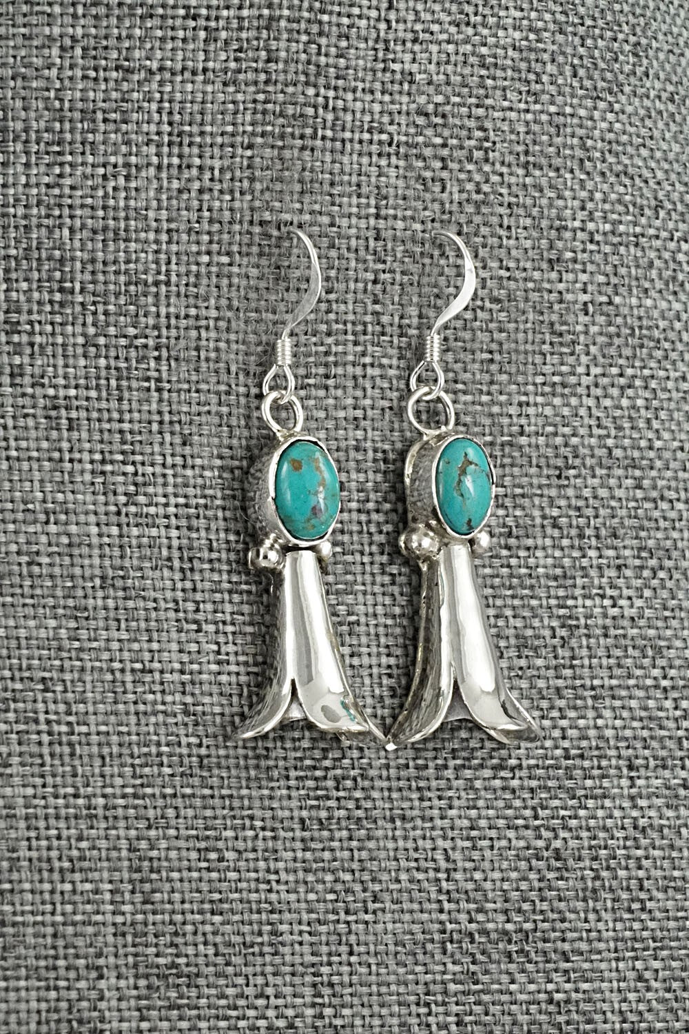 Turquoise & Sterling Silver Earrings - Robinson Martinez