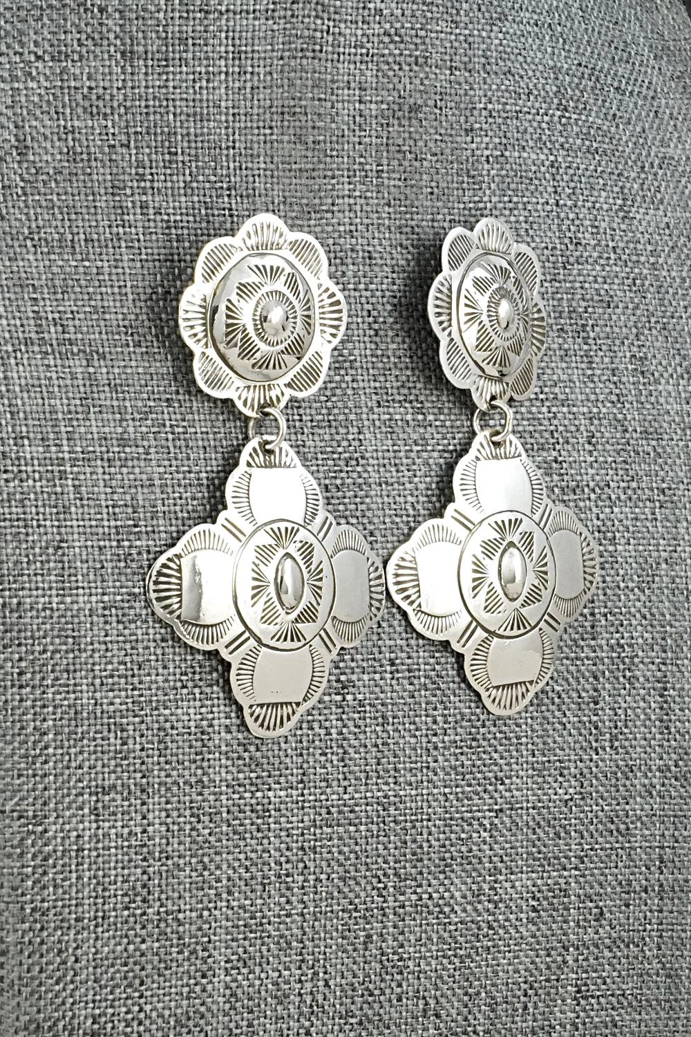 Sterling Silver Earrings - Bertha Begay