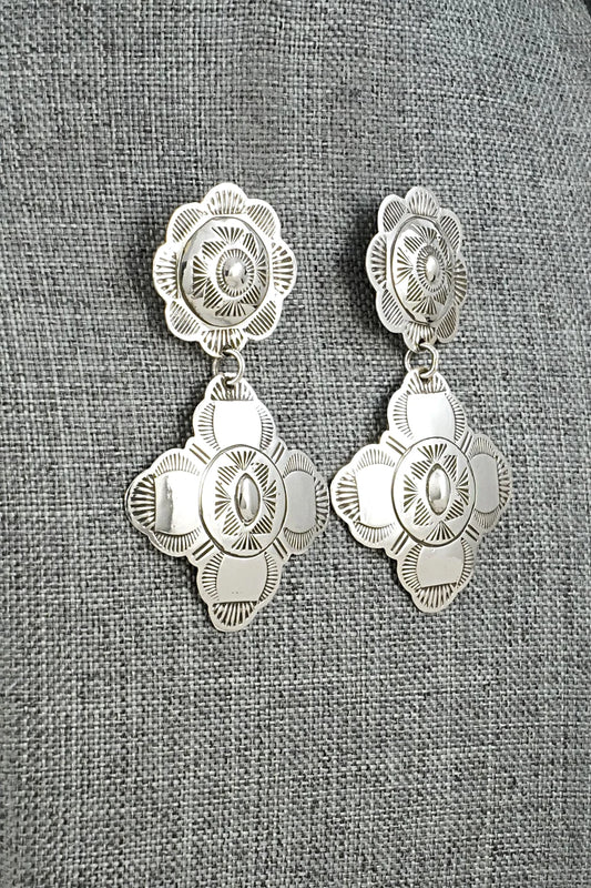 Sterling Silver Earrings - Bertha Begay