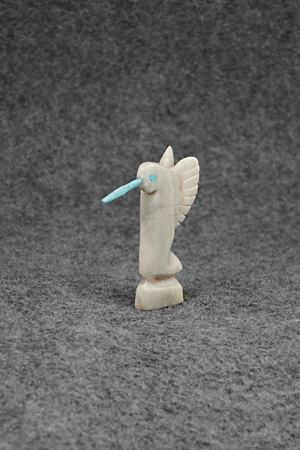 Hummingbird Zuni Fetish Carving - Justin Red Elk
