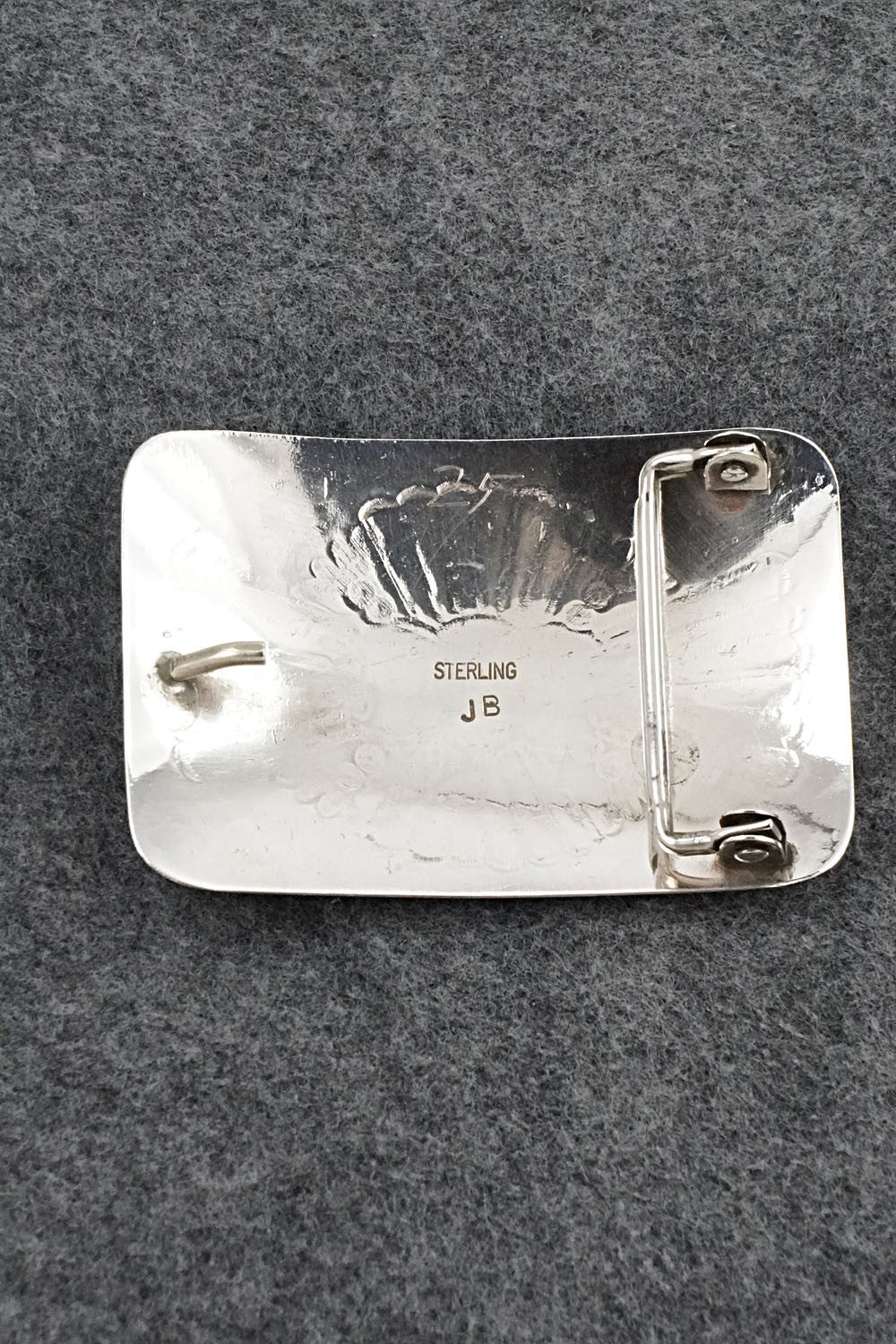 Turquoise & Sterling Silver Belt Buckle - Jolene Begay