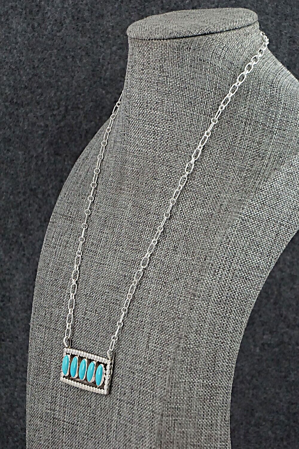 Turquoise & Sterling Silver Necklace - Sharon McCarthy