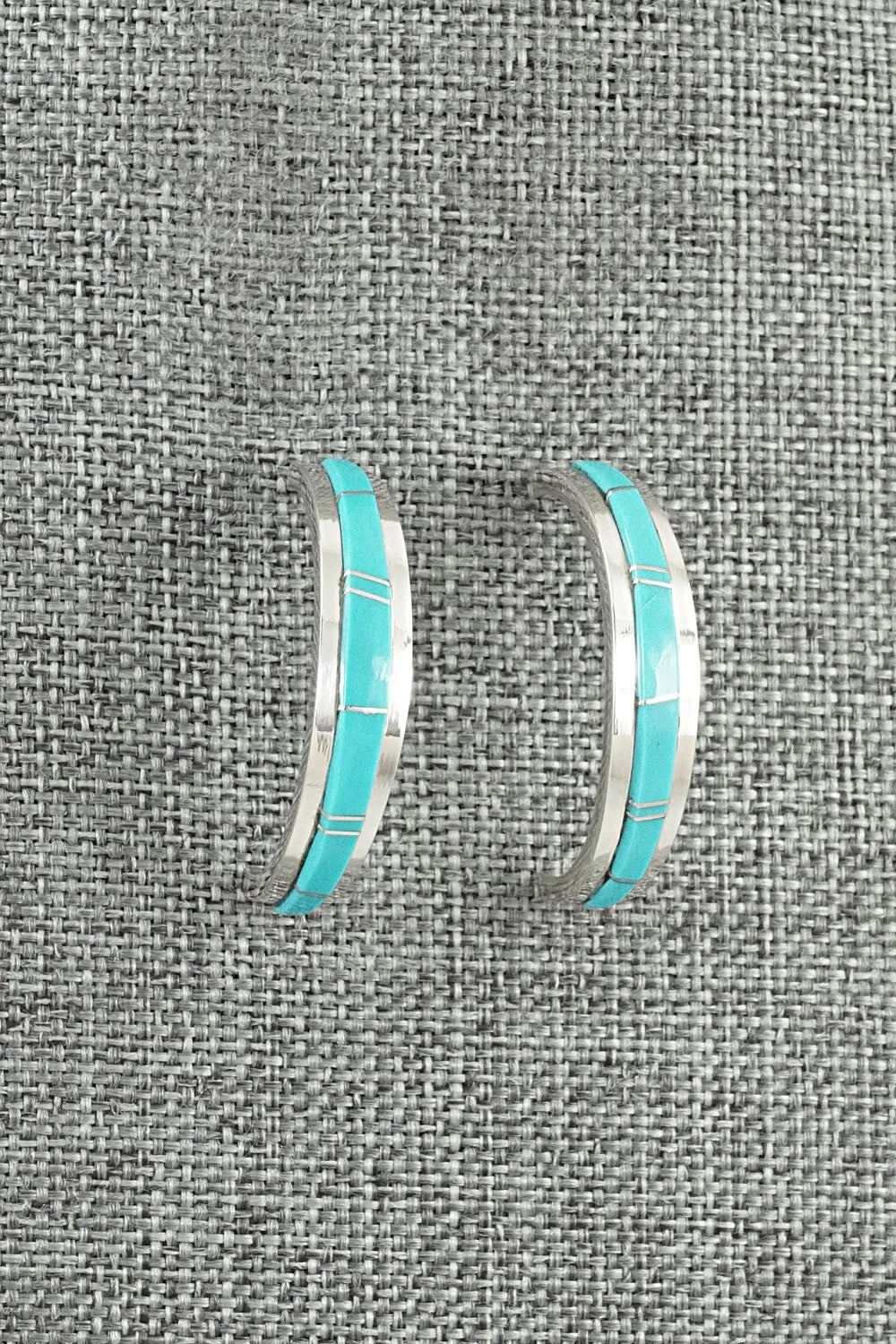 Turquoise & Sterling Silver Earrings - Wilbert Muskett Jr.