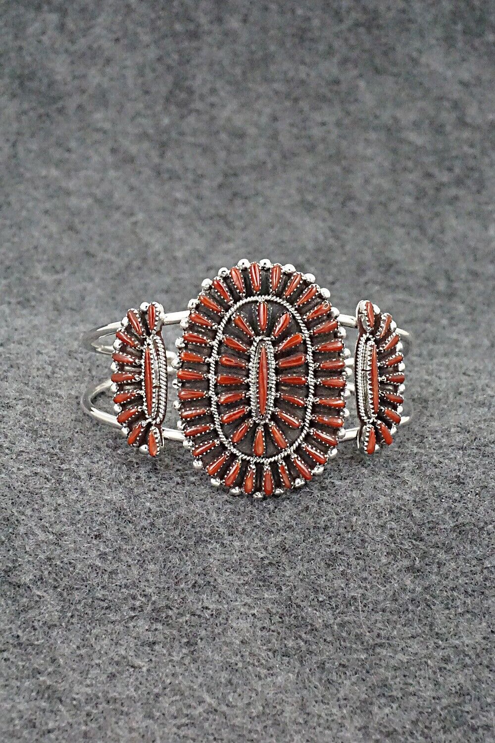 Coral & Sterling Silver Bracelet - Judy Wallace