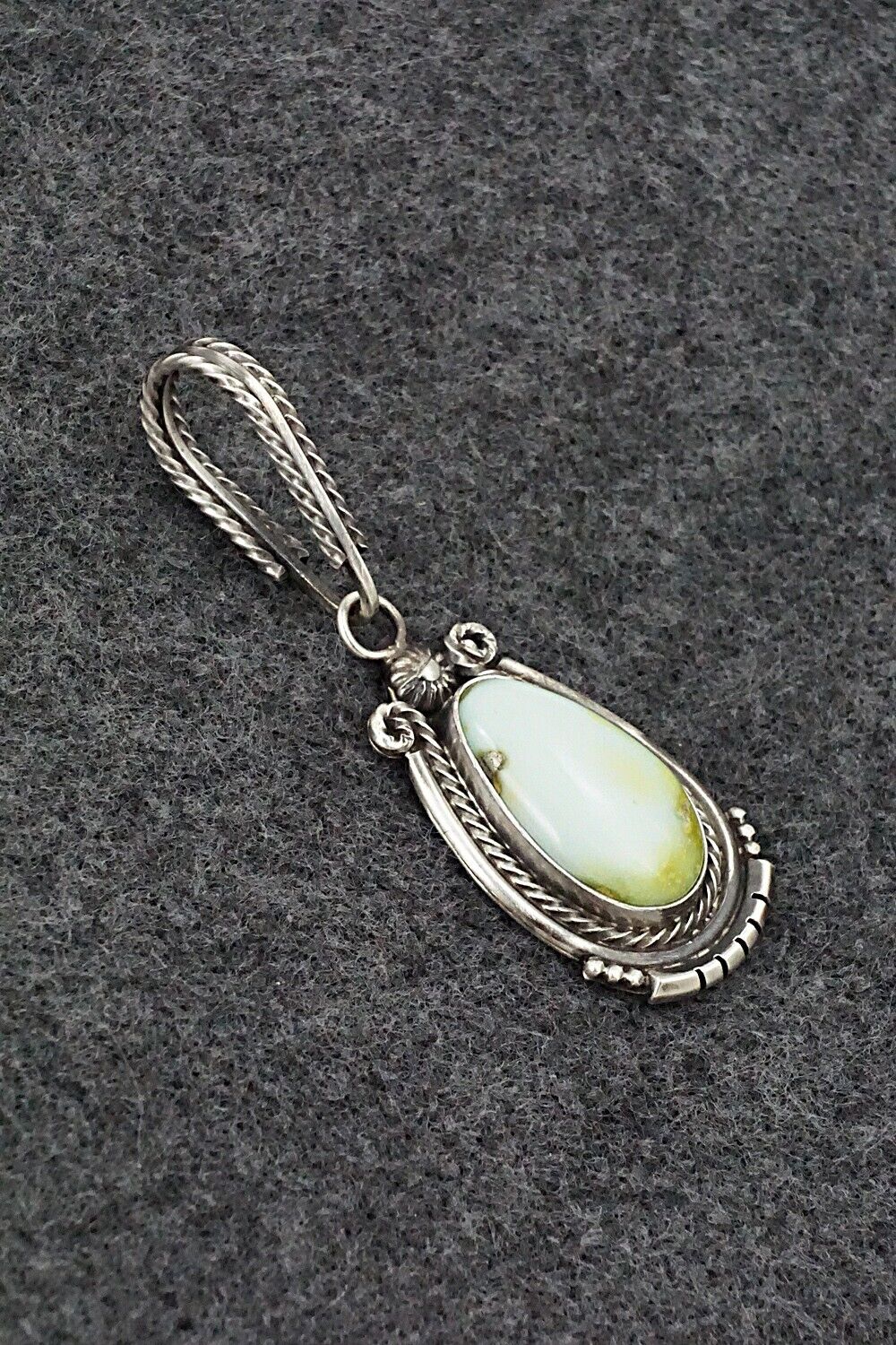 Variscite & Sterling Silver Pendant - Samuel Yellowhair