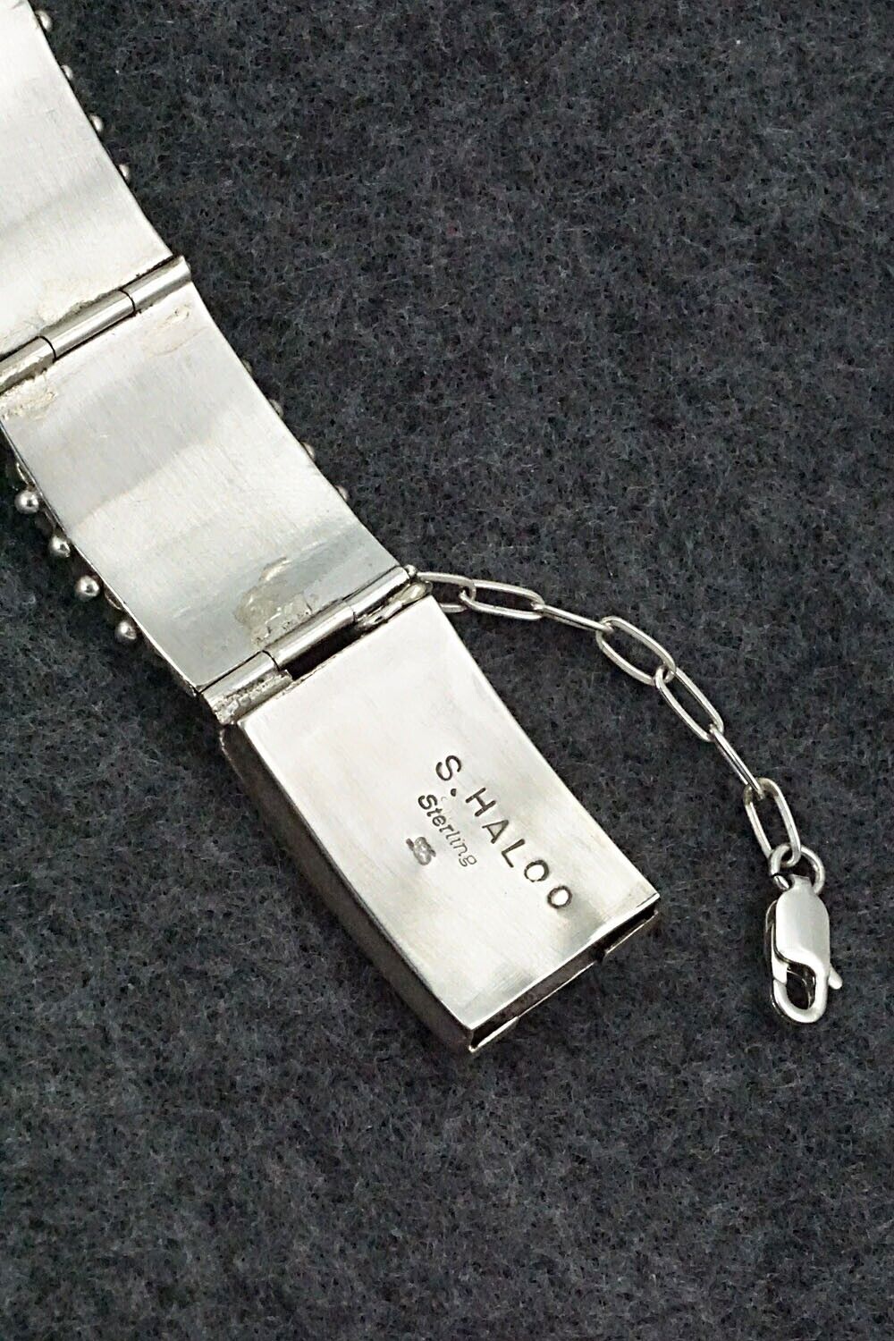 Turquoise & Sterling Silver Link Bracelet - Stephen Haloo