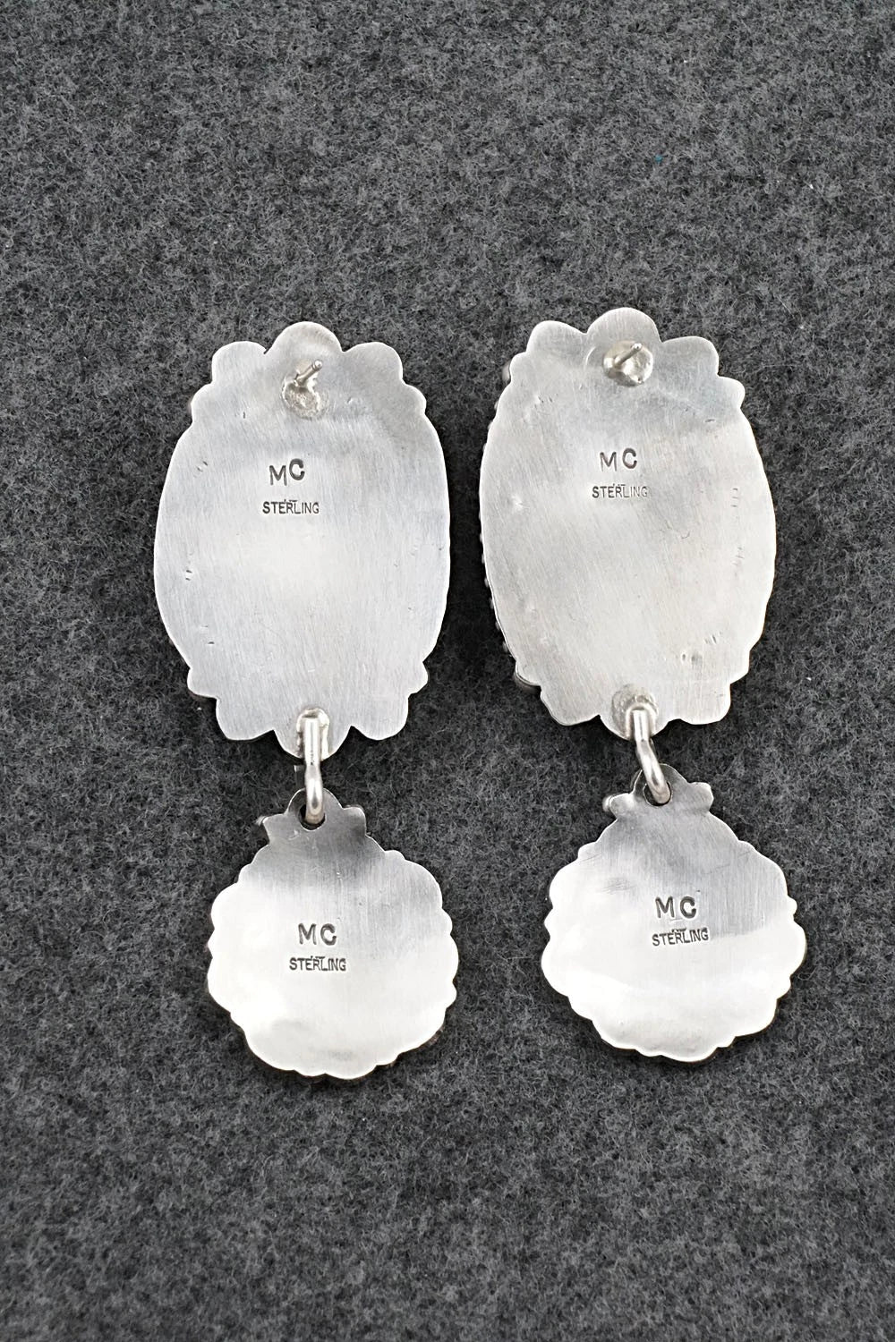 Turquoise & Sterling Silver Earrings - Michael Calladitto
