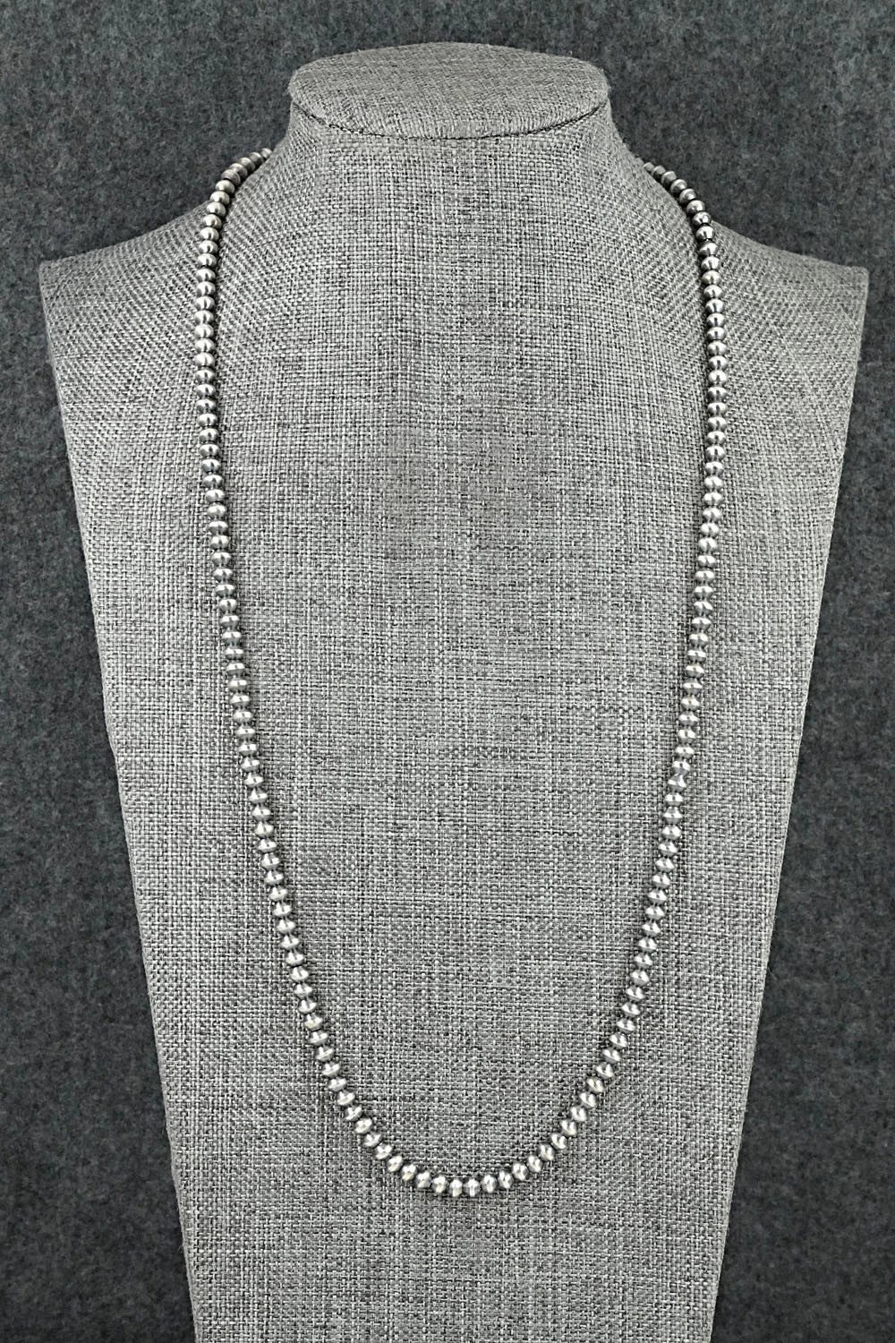 Sterling Silver Navajo Pearl Necklace 22" - Bryannen Halwood