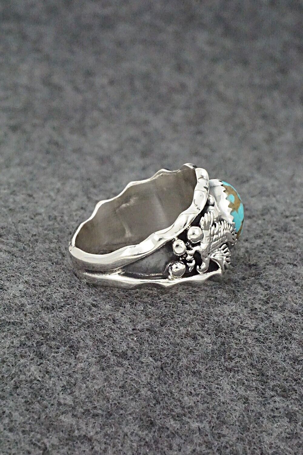 Turquoise & Sterling Silver Ring - Genevieve Francisco - Size 11
