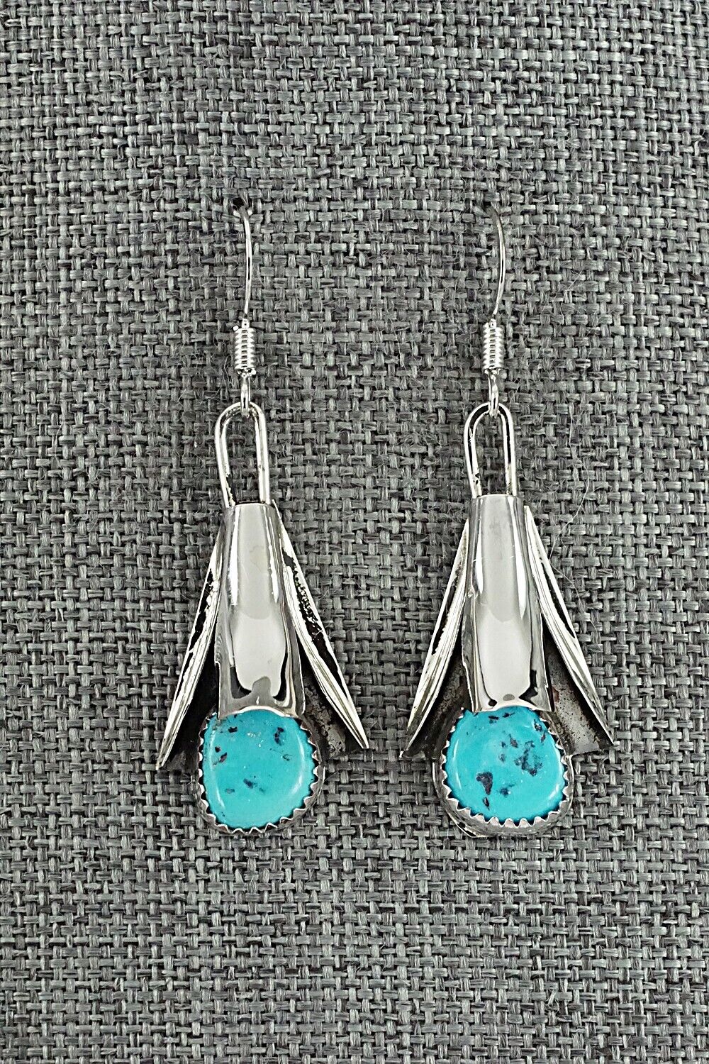 Turquoise & Sterling Silver Squash Blossom Set - Louise Yazzie