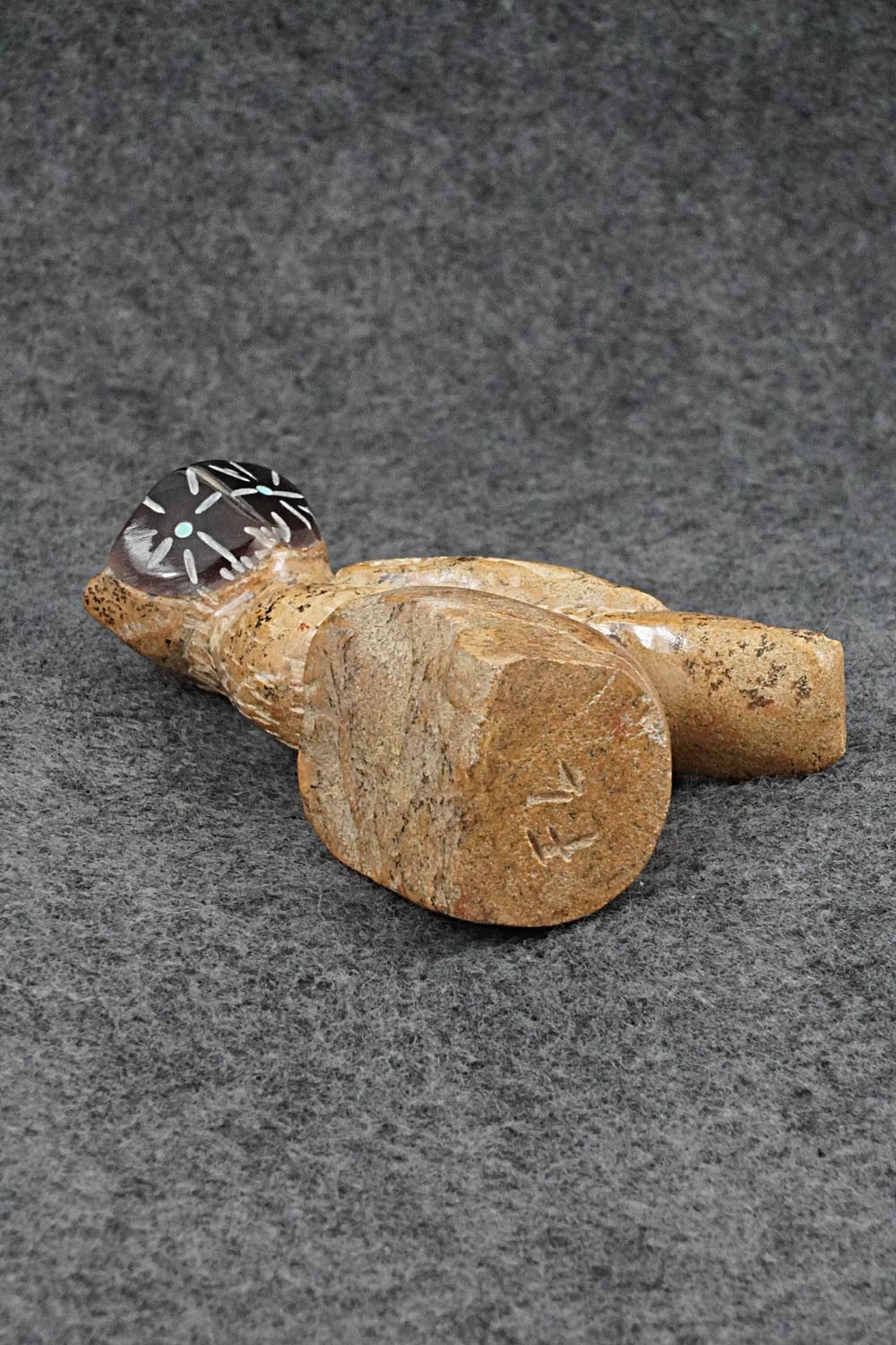Owl Zuni Fetish Carving - Freddie Leekya
