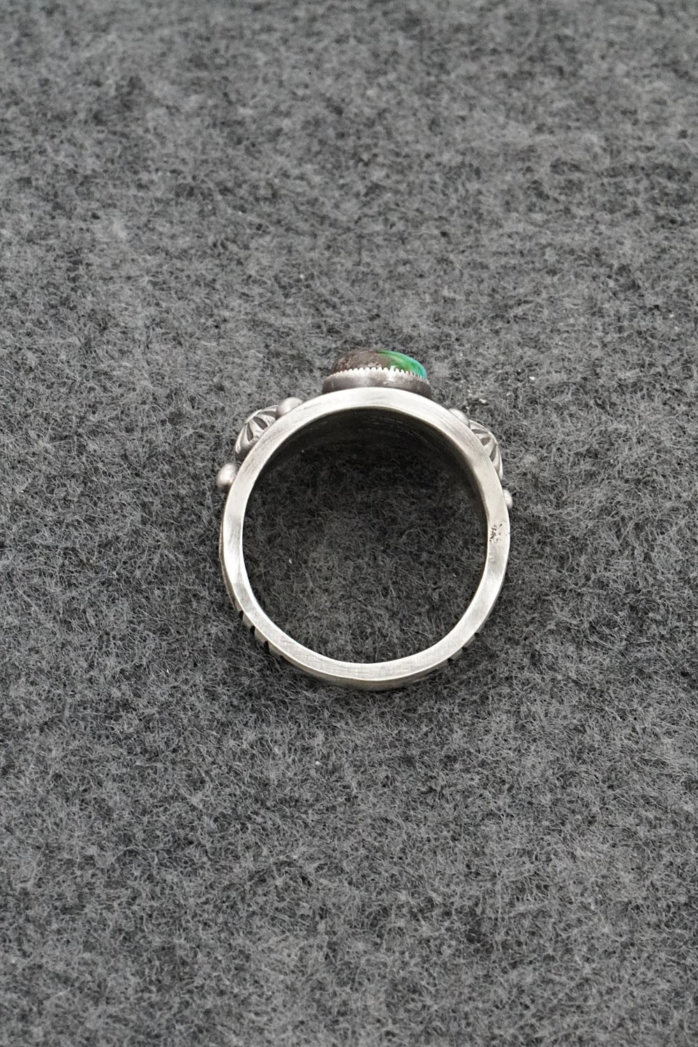Turquoise & Sterling Silver Ring - Calvin Martinez - Size 9