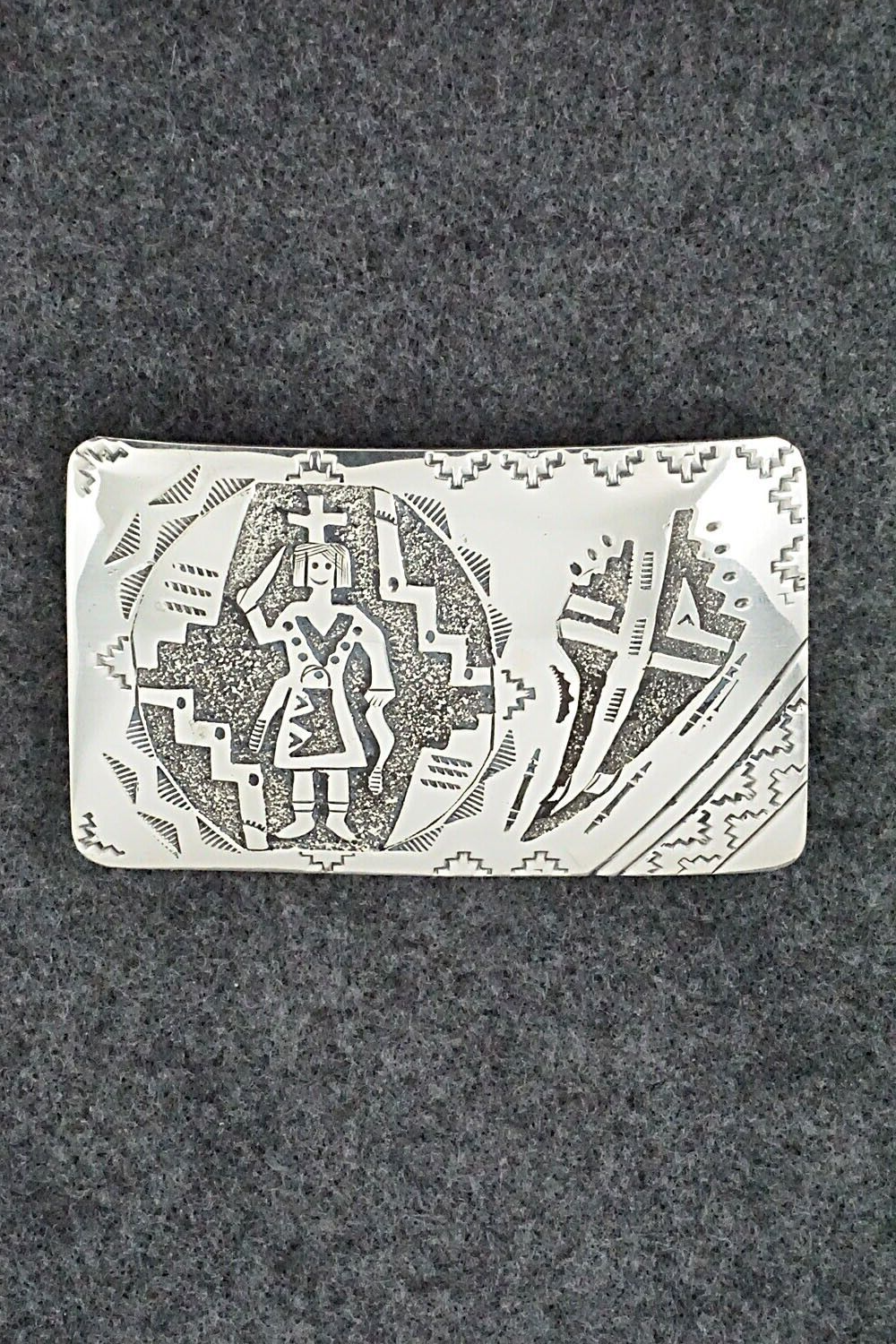 Sterling Silver Belt Buckle - Raymond Begay