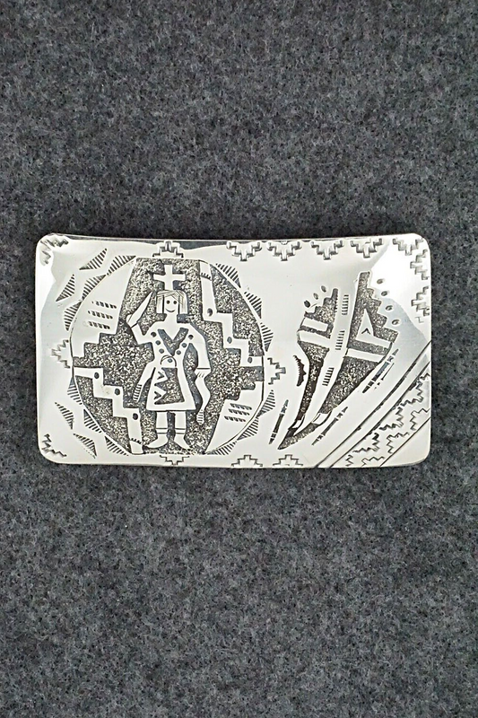 Sterling Silver Belt Buckle - Raymond Begay