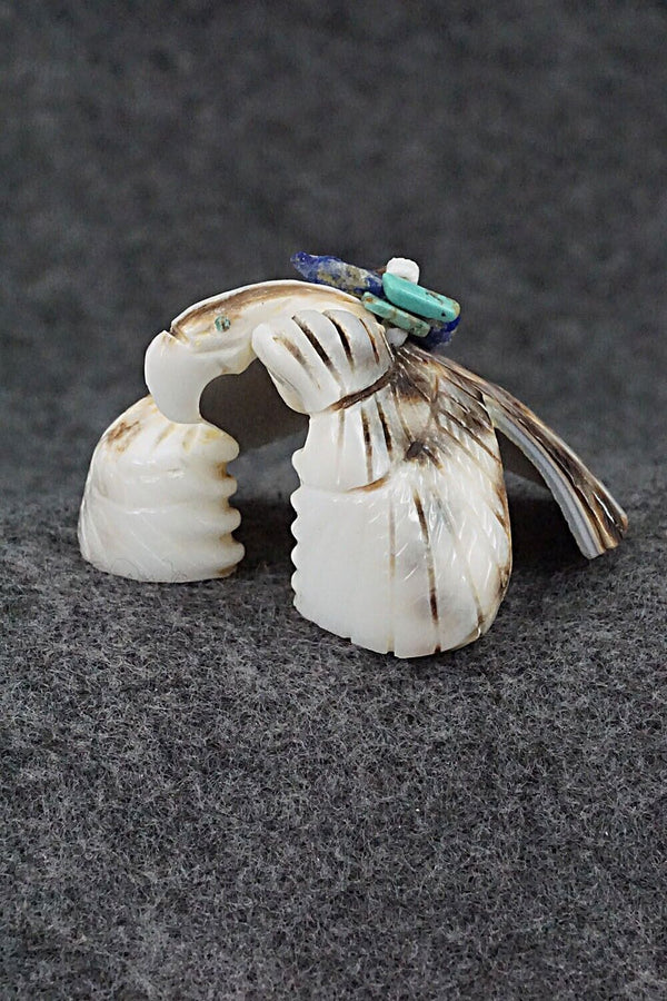 Eagle Zuni Fetish Carving - Byrston Bowannie
