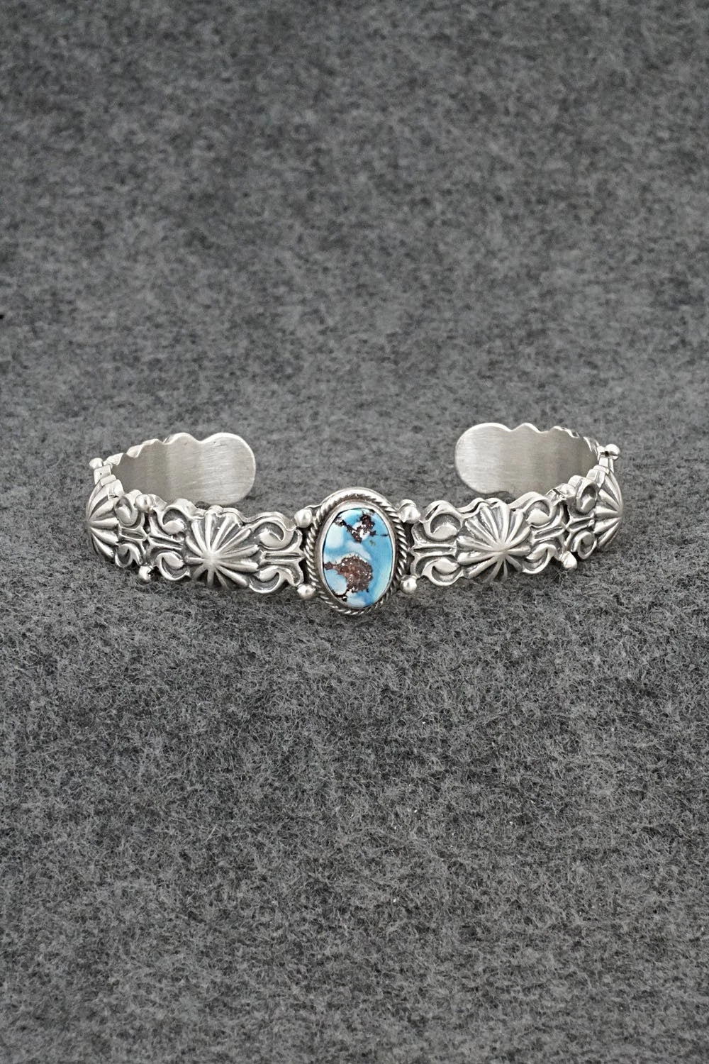 Turquoise & Sterling Silver Bracelet - Thomas Yazzie