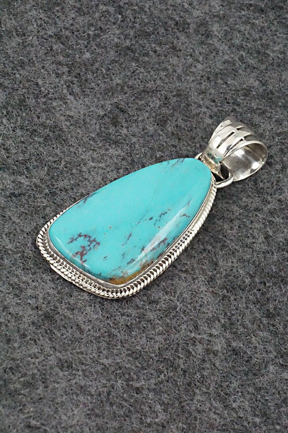 Turquoise and Sterling Silver Pendant - Sharon McCarthy