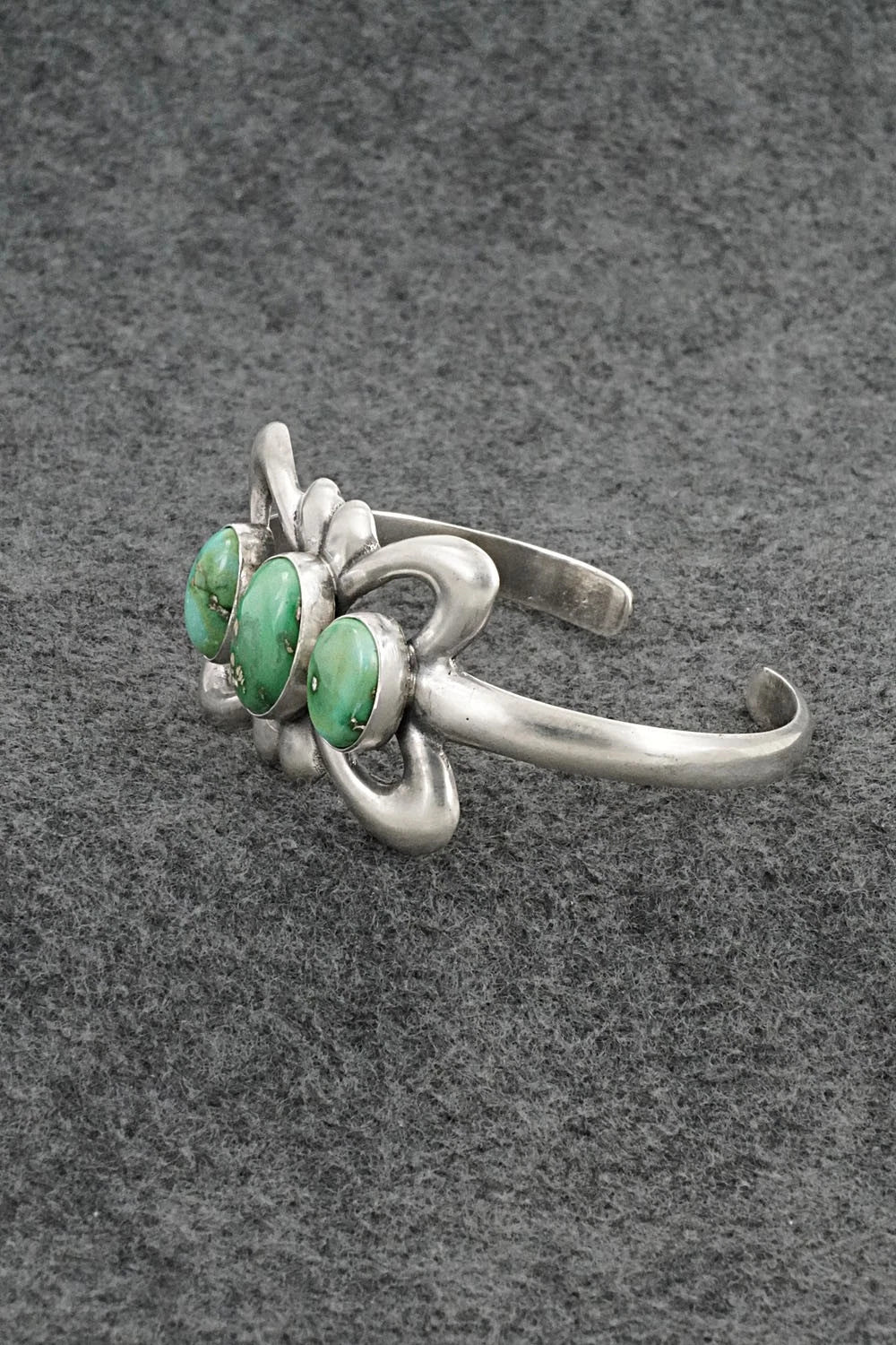 Turquoise & Sterling Silver Bracelet - Eugene Gruber