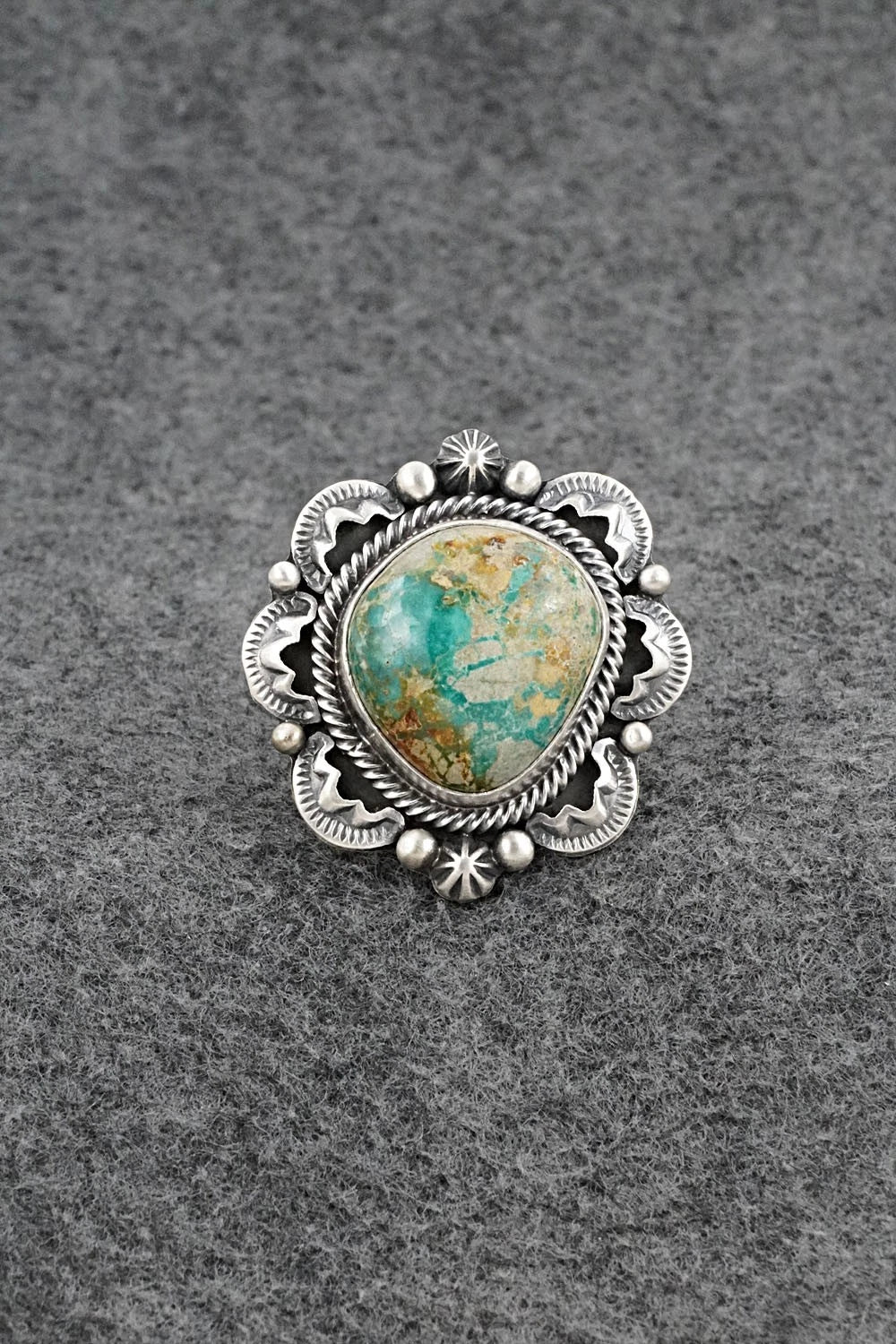 Turquoise & Sterling Silver Ring - Randy Boyd - Size 6.5