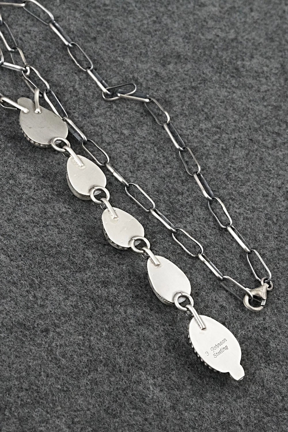 Turquoise & Sterling Silver Necklace - Bobby Johnson