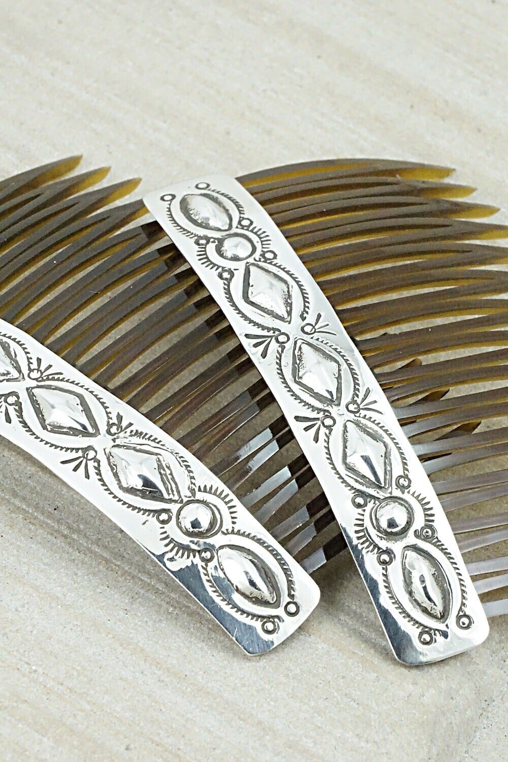 Sterling Silver Hair Combs - Jeannie Blackgoat