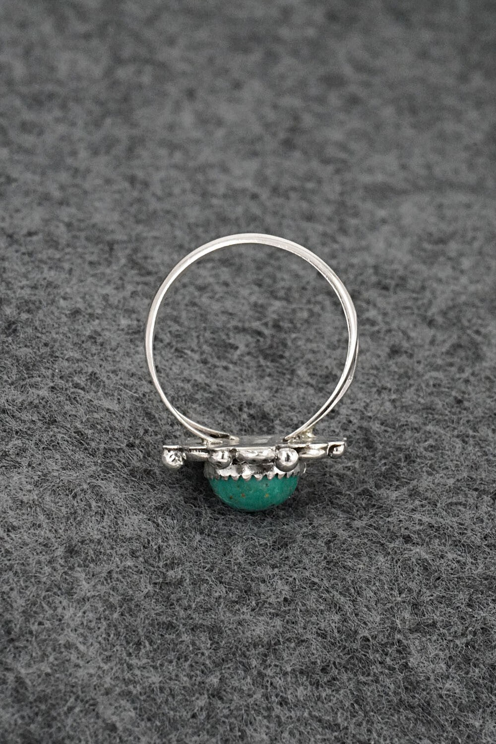 Turquoise & Sterling Silver Ring - Frieda Martinez - Size 7.25
