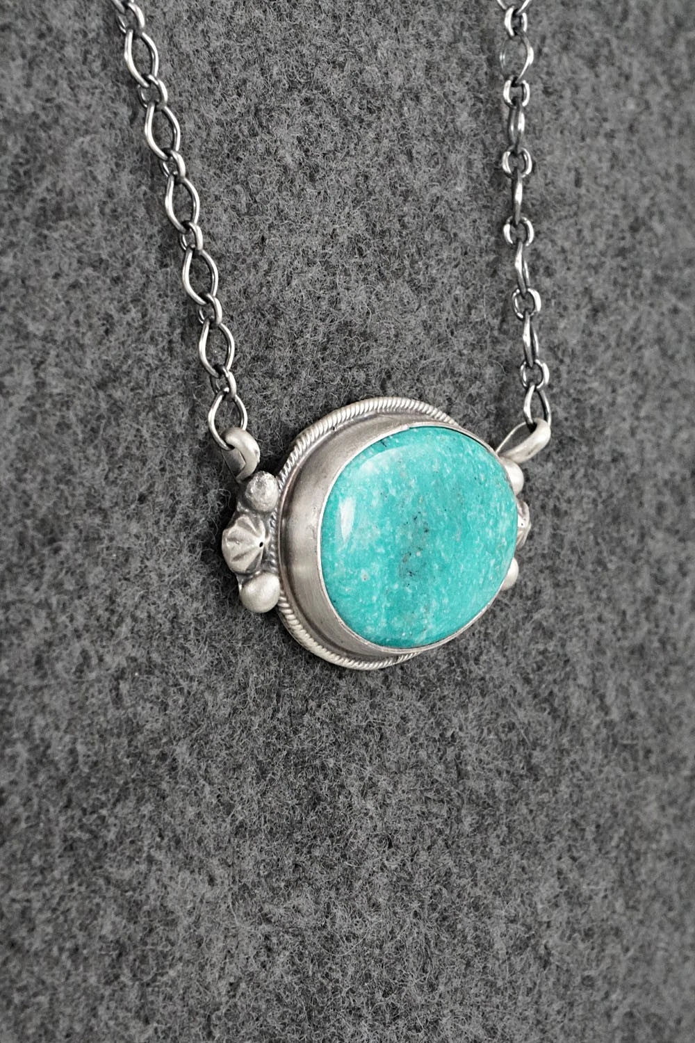 Turquoise & Sterling Silver Necklace - Darrin Livingston