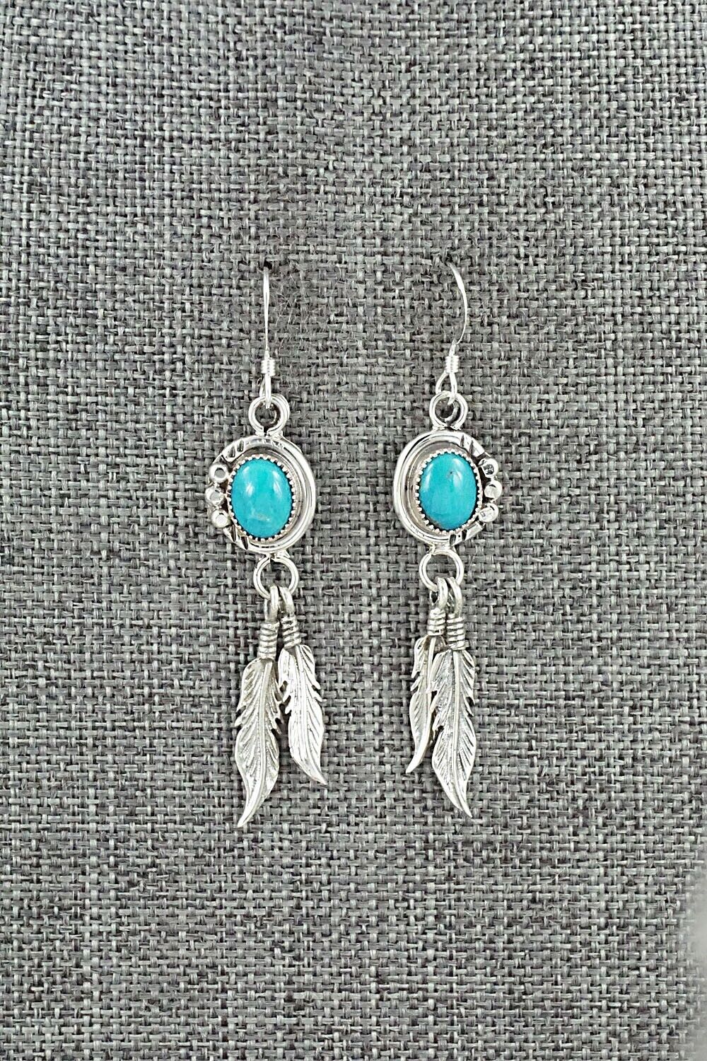 Turquoise & Sterling Silver Earrings - Rita Largo