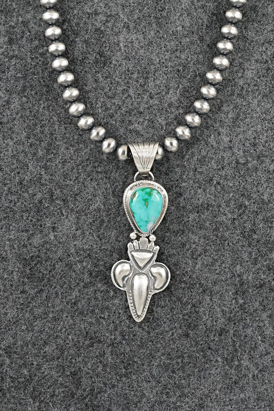 Turquoise & Sterling Silver Necklace - Gary Shorty