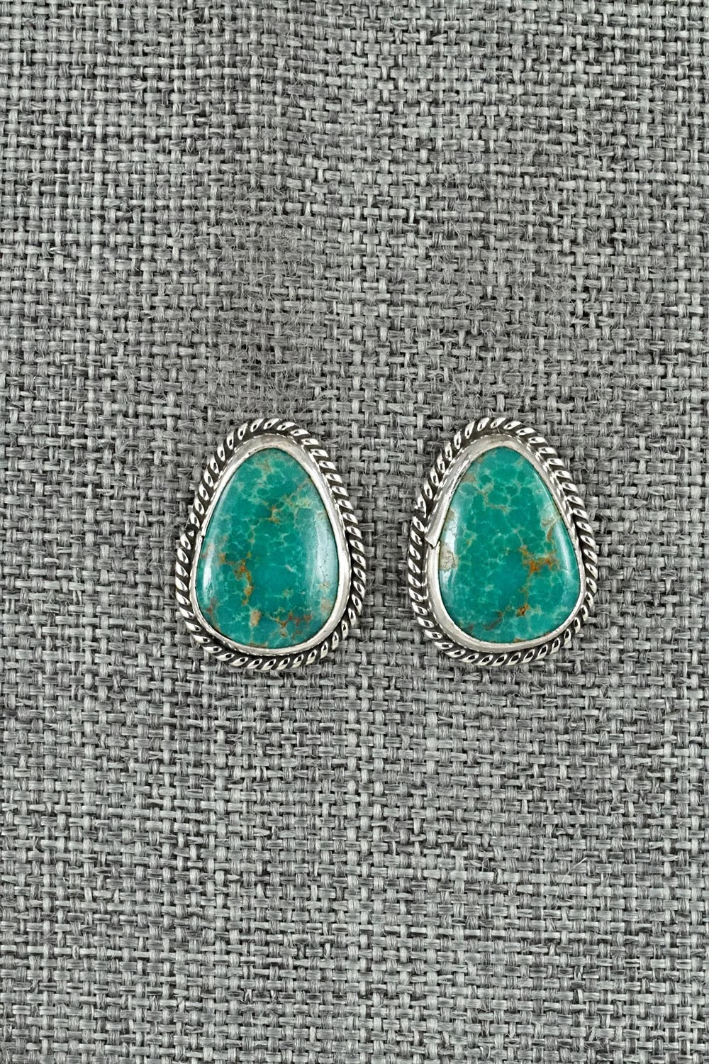 Turquoise & Sterling Silver Earrings - Rosemary Saunders