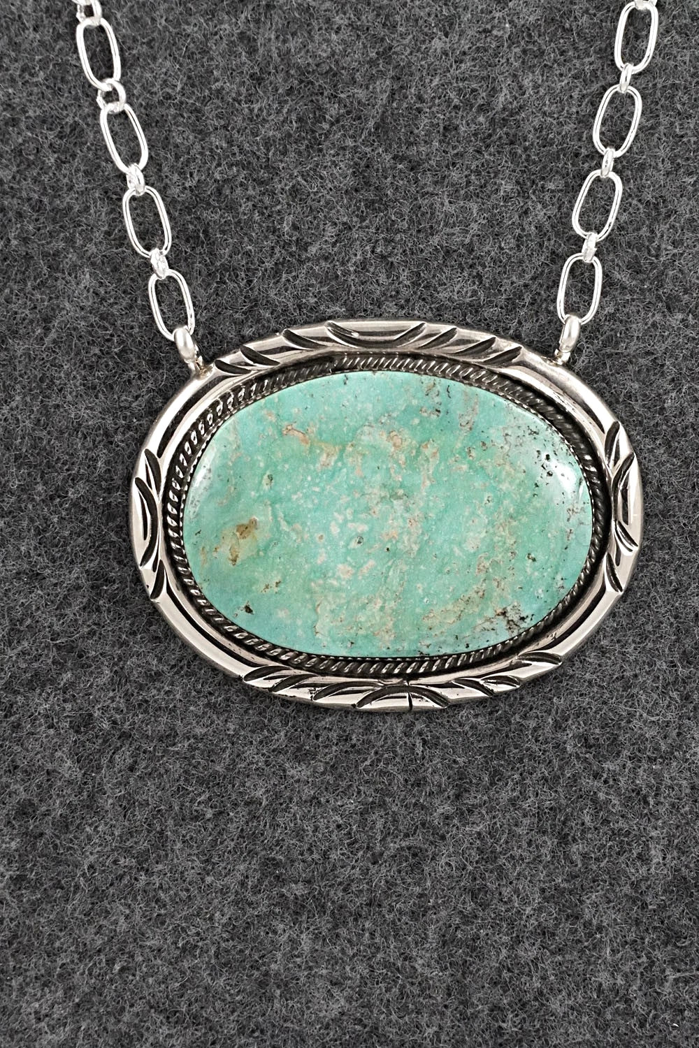 Turquoise & Sterling Silver Necklace - Dorothy Lee
