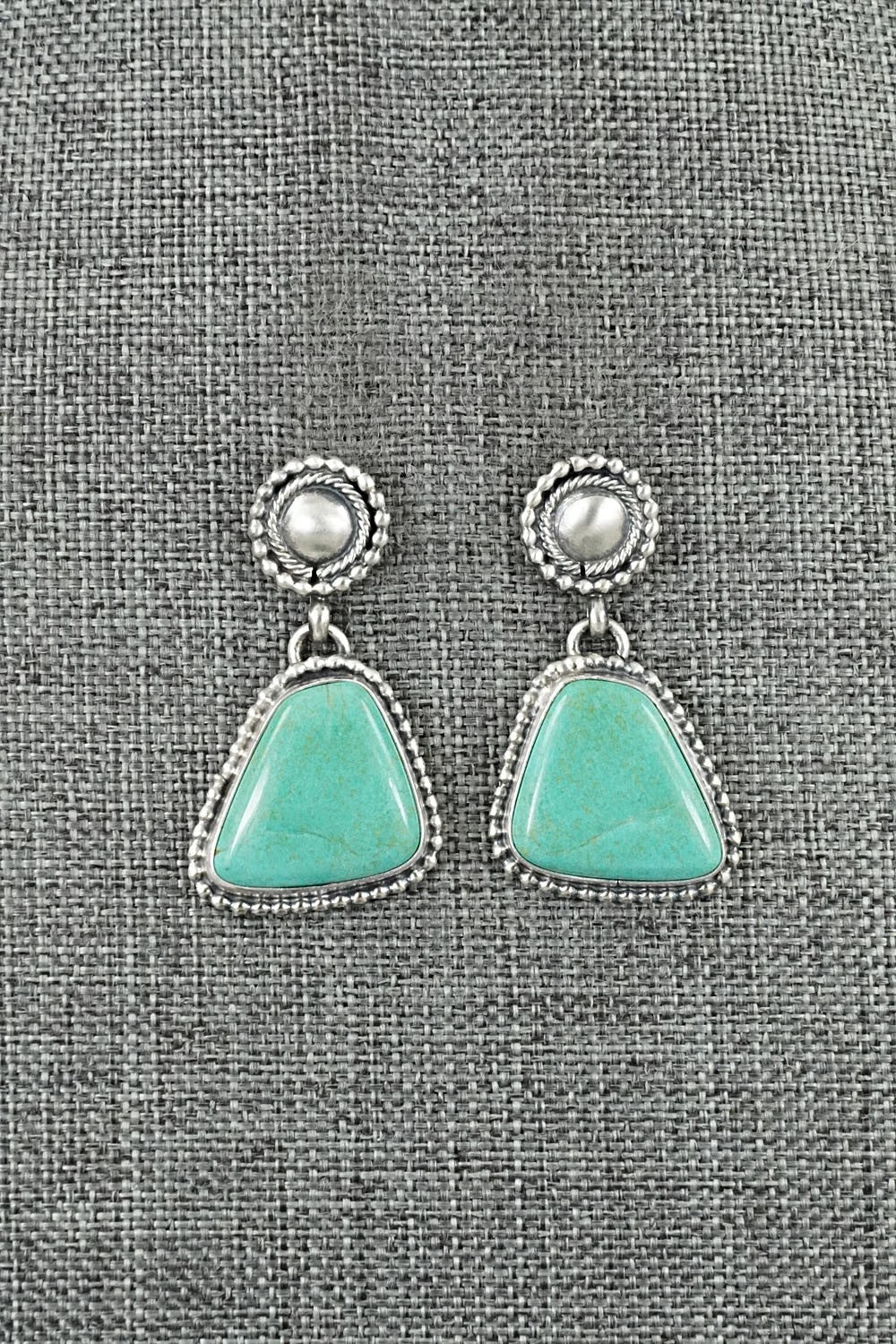 Turquoise & Sterling Silver Earrings - Darrin Livingston