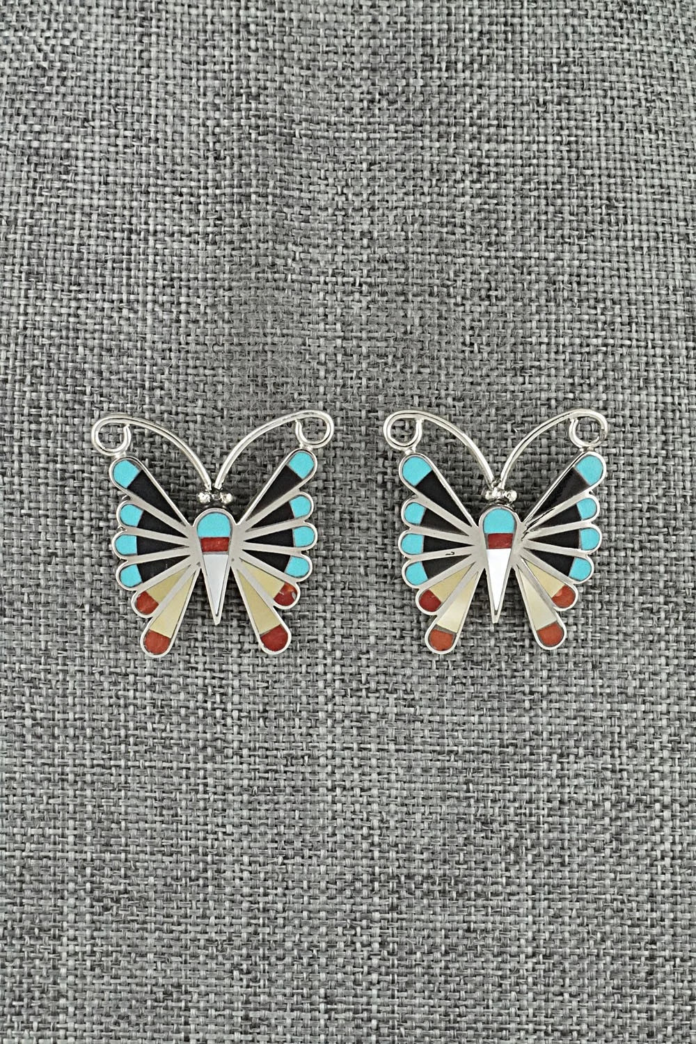 Multi-Stone & Sterling Silver Earrings - Adrian Wallace