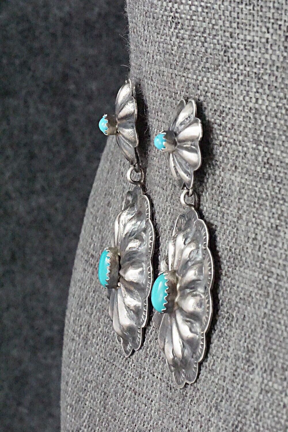Turquoise & Sterling Silver Earrings - Rita Lee