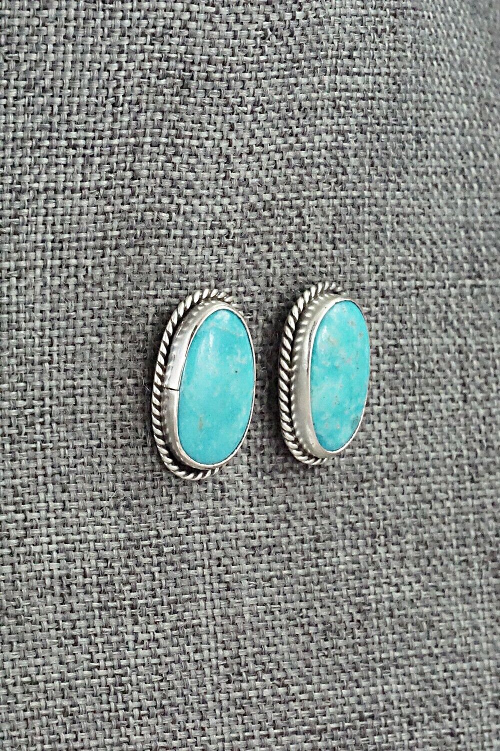 Turquoise & Sterling Silver Necklace and Earrings Set - Rena Begay