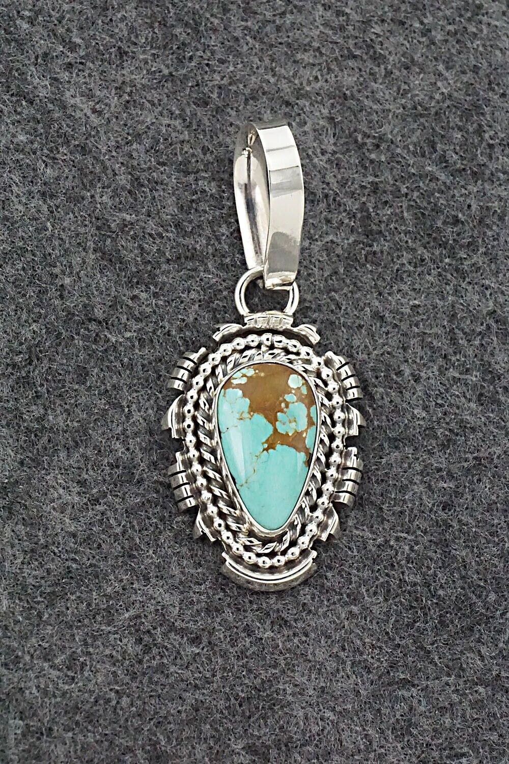 Turquoise & Sterling Silver Pendant - Randy Billy