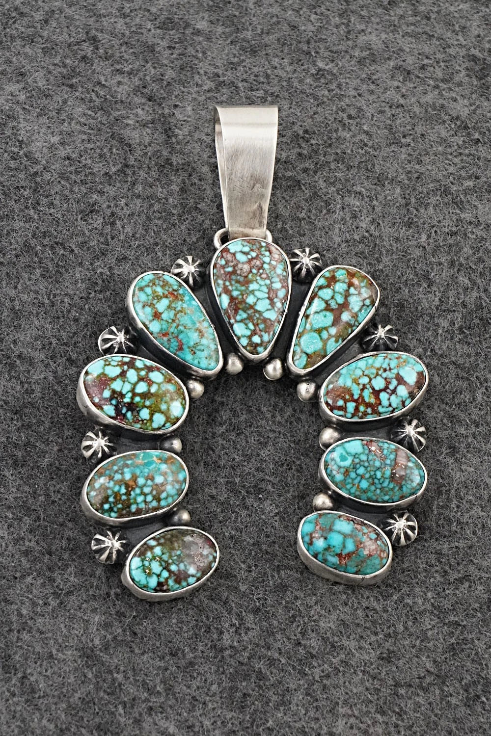 Turquoise & Sterling Silver Pendant - Paul Livingston