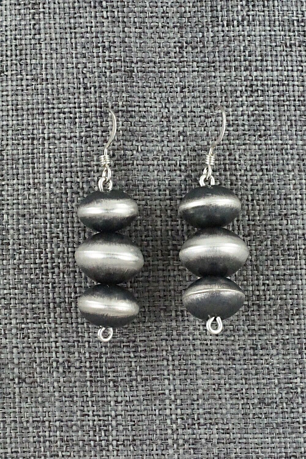 Sterling Silver Navajo Pearl Earrings - Presley Haley