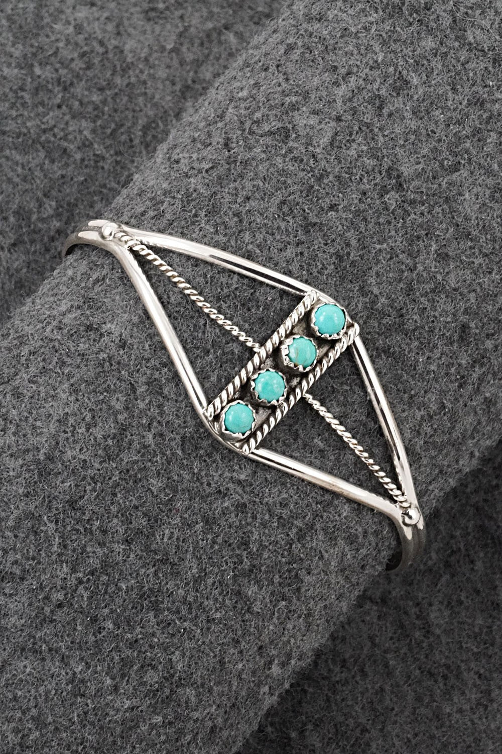 Turquoise & Sterling Silver Bracelet - Janice Spencer