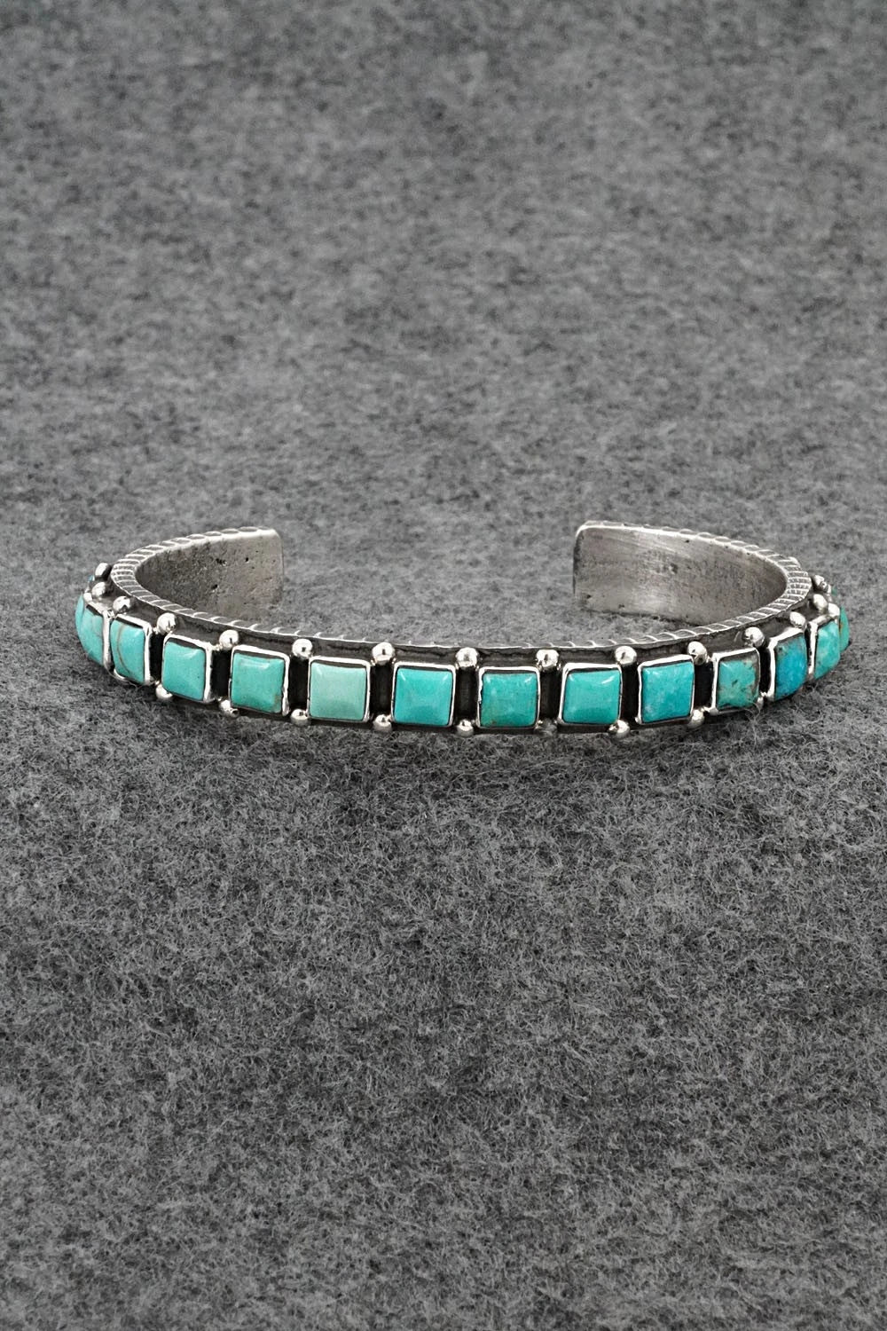 Turquoise & Sterling Silver Bracelet - Ernest Rangel