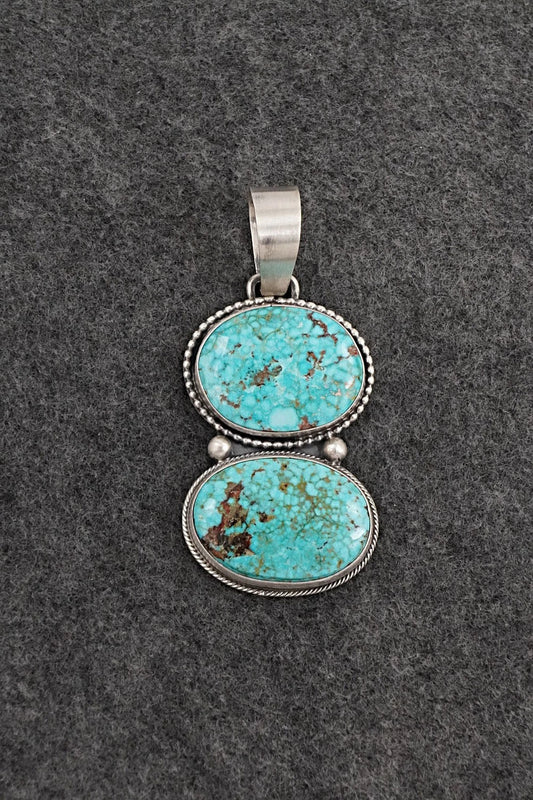 Turquoise & Sterling Silver Pendant - Bobby Johnson