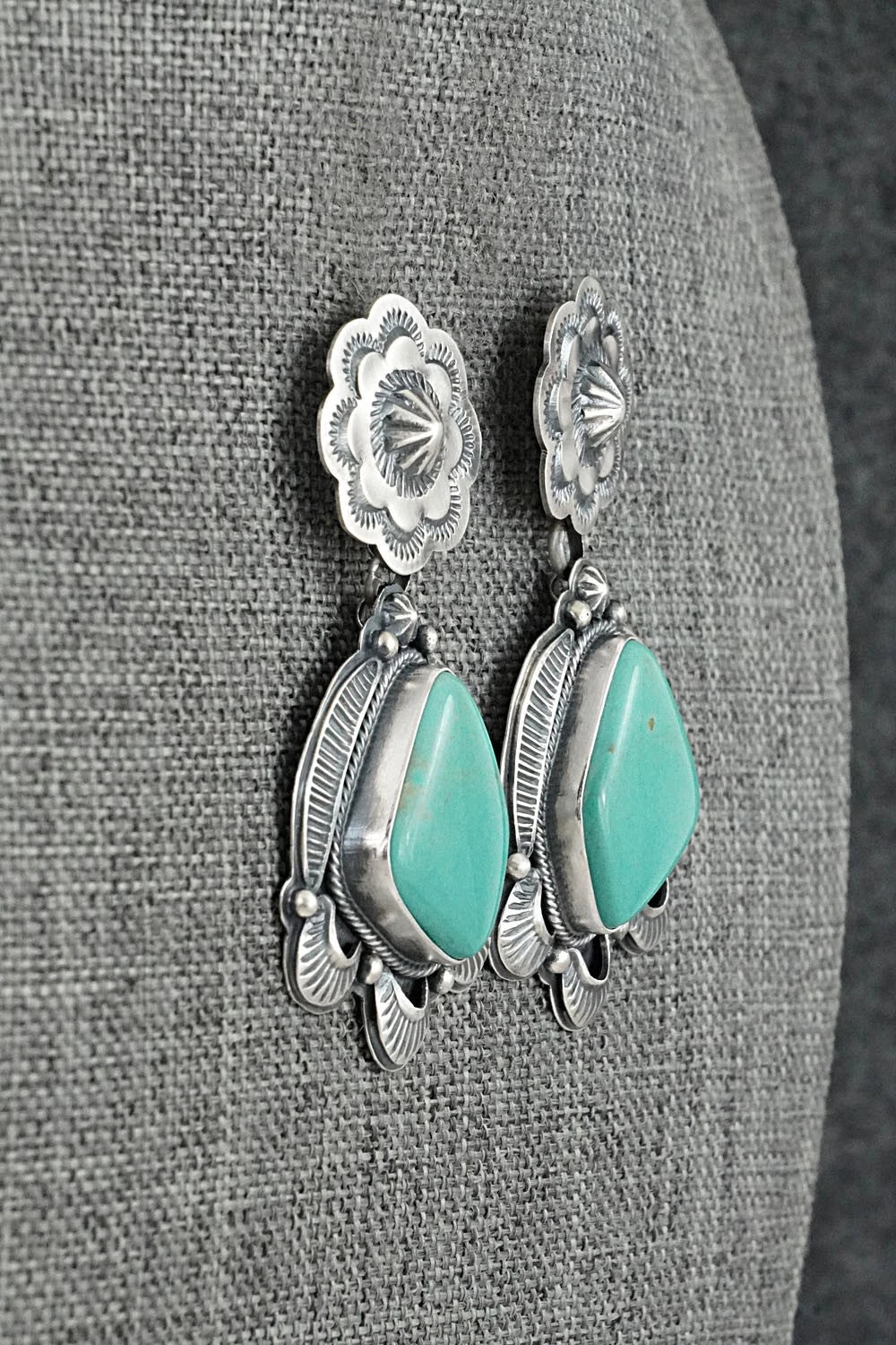 Turquoise & Sterling Silver Earrings - Randy Boyd