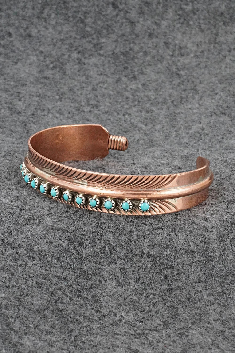 Turquoise & Copper Bracelet - Aaron Davis