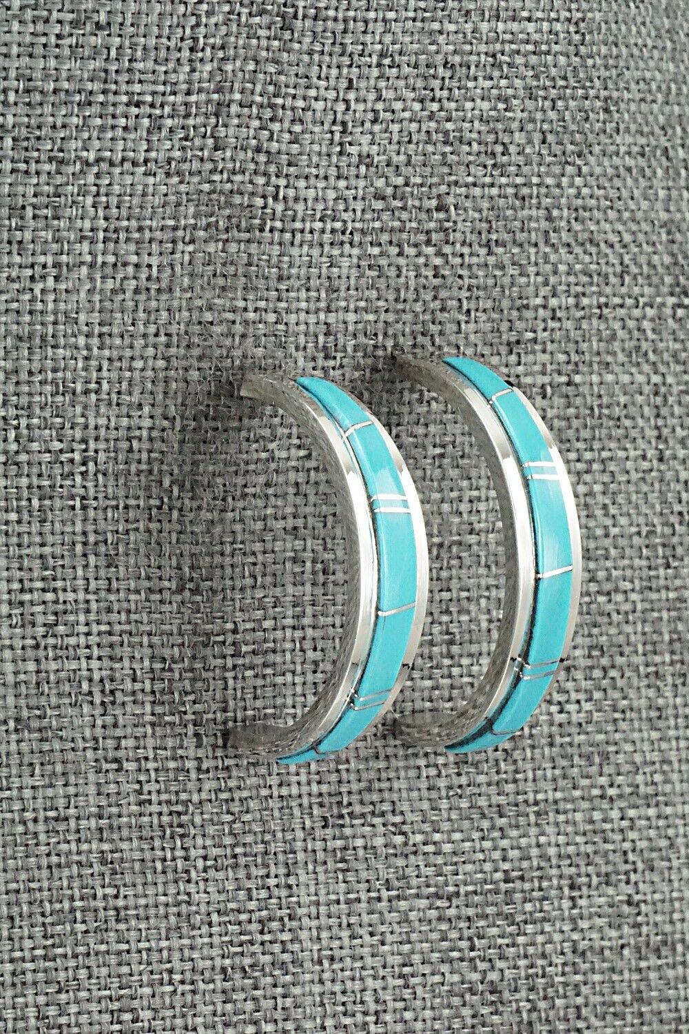 Turquoise & Sterling Silver Earrings - Wilbert Muskett Jr.