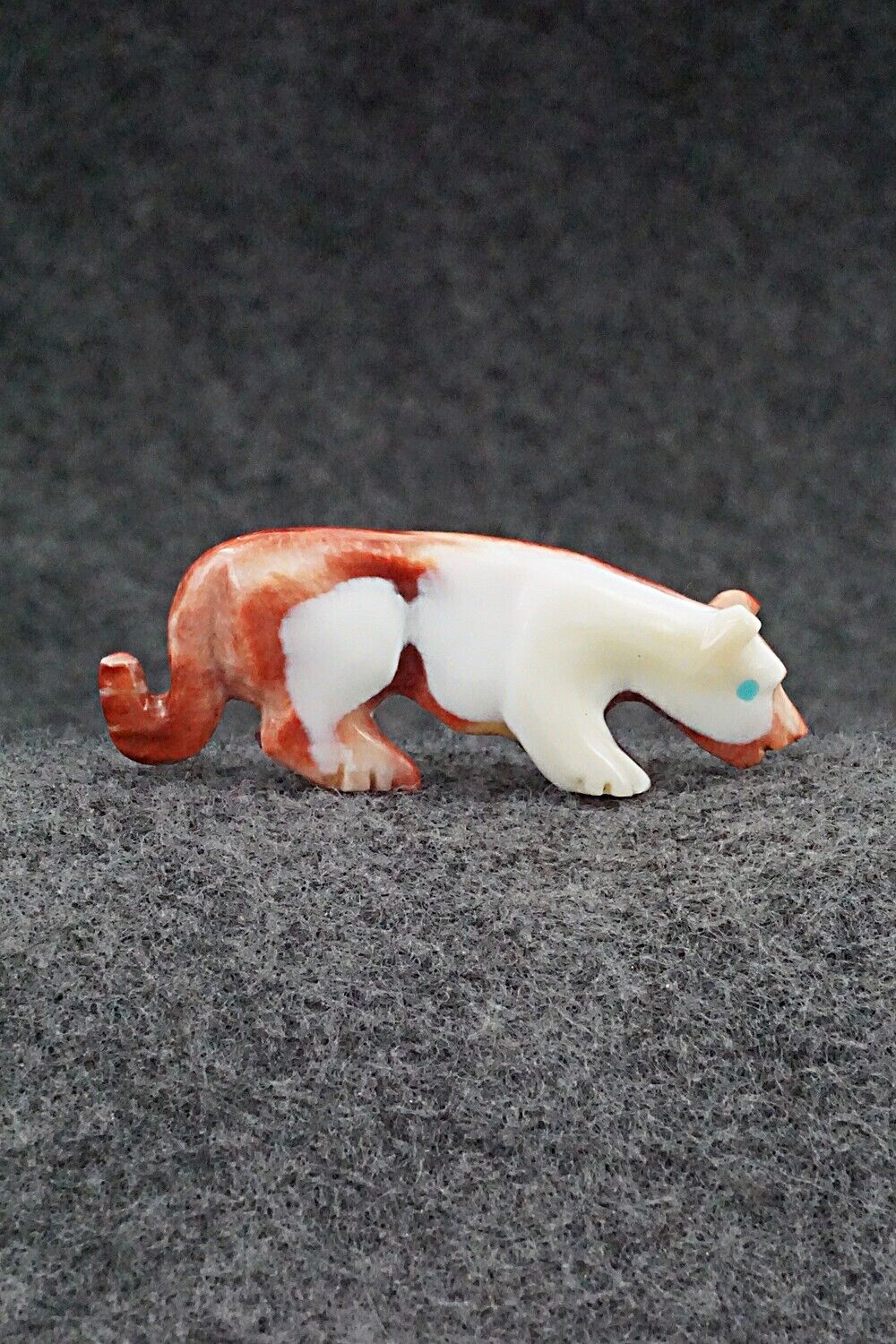Mountain Lion Zuni Fetish Carving - Andres Quandelacy