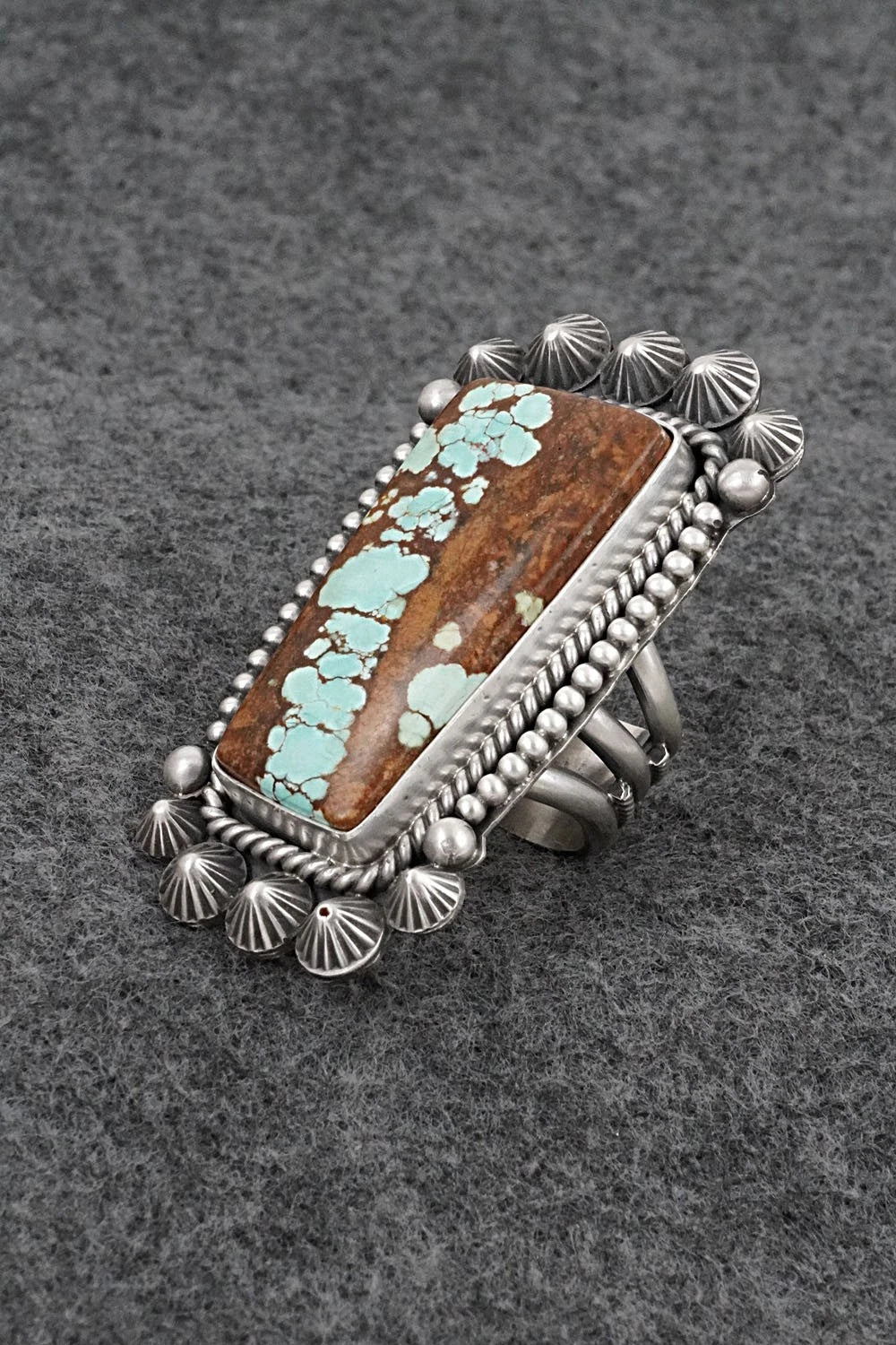 Turquoise & Sterling Silver Ring - Michael Calladitto - Size 7