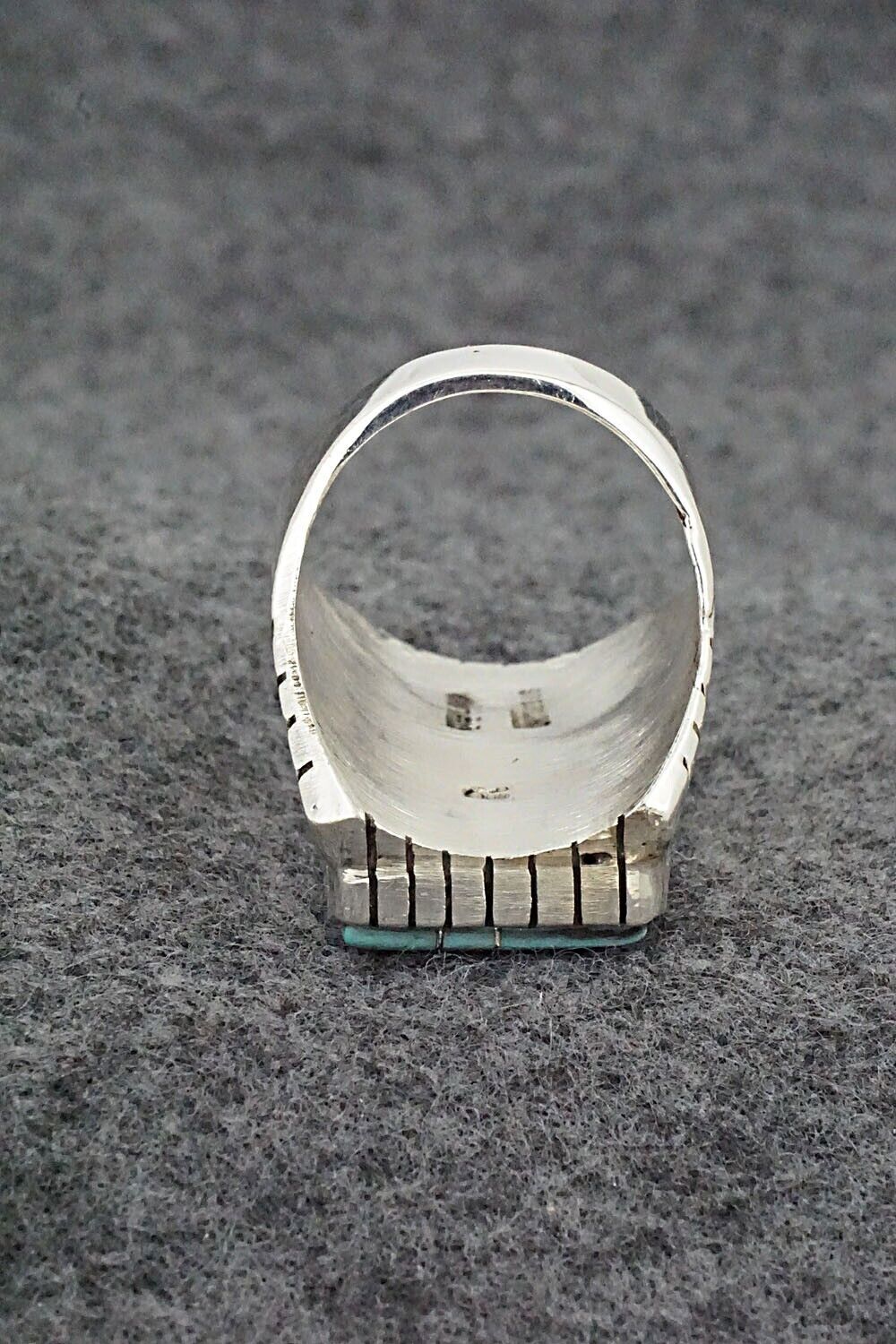 Turquoise & Sterling Silver Ring - Trevor Jack - Size 9.5